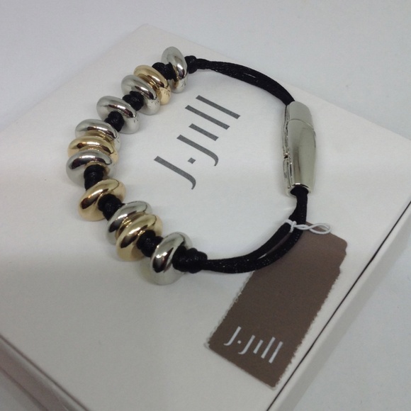 J. Jill NEW Sculpted Mixed-metal Station Bracelet NWT - Picture 4 of 5